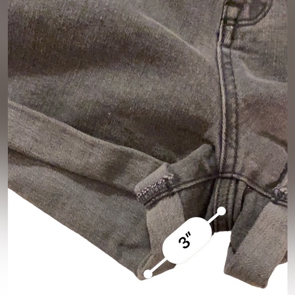 Arizona High Waisted Black Denim Shorts. - Picture 4 of 6